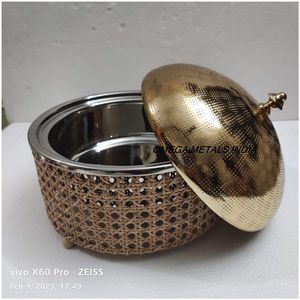 Guisos seguros para alimentos de acero inoxidable 304 de la mejor calidad, plato calentador de alimentos de alta venta, olla caliente para servir para el hogar y los restaurantes - Product Image 2