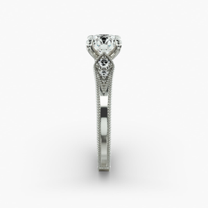 แหวนมอยส์ซาไนต์ ดีไซน์หรูหราทันสมัย ชุบแพลตตินัม เงินแท้ 925 ประดับเพชรแบบหนามเตย สำหรับผู้หญิง ขายส่ง - Product Image 3