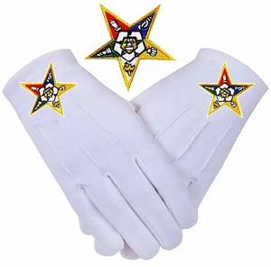ชุดเครื่องราชอิสริยาภรณ์อีสเทิร์นสตาร์ (Order of the Eastern Star) ประกอบด้วยผ้ากันเปื้อน, ปลอกคอ, ถุงมือ และกระเป๋า |   ผ้ากันเปื้อนกำมะหยี่สีม่วงและสีทอง - Product Image 2