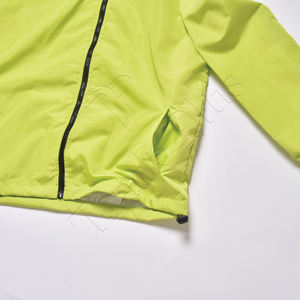 Imperméable léger et résistant à l'eau avec logo personnalisé pour les sports de plein air pour le cyclisme, la course, la randonnée, l'équitation, col montant, fermeture à glissière - Product Image 4