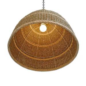 Meilleures ventes HNH Craft, porte-bougies ovales en acier inoxydable de taille personnalisée, abat-jour tissé à la main, lanternes, décoration intérieure, Vietnam - Product Image 4