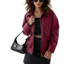 เสื้อโค้ทหนังผู้หญิงทรงยาวทันสมัยสำหรับฤดูหนาว ทรงเข้ารูป เหมาะสำหรับใส่เที่ยวแบบสบายๆ - Product Image 2