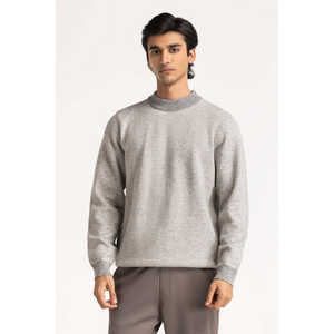 Pull à col rond pour homme 100% coton avec capuche, motif et imprimé automne, tricot MN-SWT-WS24-058 - Product Image 4