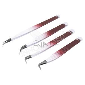 Pince à cils Expert Lash Pro bicolore pour extensions de cils de qualité professionnelle Dernières pinces à cils écologiques - Product Image 1