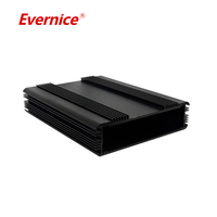 Usinage CNC Boîtier en aluminium anodisé Boîtiers d'instruments électroniques en métal Boîtier pour circuit imprimé Din Rail Box
