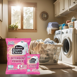 Meilleur boîte de poudre de détergent à lessive à haut volume de 1.5 kg parfum de citron de jasmin pour le nettoyage en profondeur Sindhu Super Cleen 15-30% pour - Product Image 2