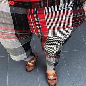 Impression numérique Pantalon slim à jambe droite pour hommes 100% polyester Nouveau pantalon décontracté à taille moyenne pour hommes - Product Image 5