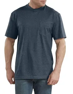 New Men Street Wear Customized Logo T-Shirts Printing Color Block OEM Service Machine Washable Men's T-Shirts