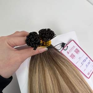 ผมต่อเวียดนามคุณภาพหรู 16 นิ้ว ผมตรงแบบ Double Drawn เย็บด้วยเครื่องจักร แบบ Double Weft ผมแท้ Remy Virgin  6/5Q+4Q  แบบ Balayage - Product Image 2