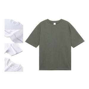 Camiseta de alta calidad con hombros caídos de 250g, Camiseta de algodón para hombre, Camiseta cómoda y transpirable con logotipo personalizado para hombre - Product Image 6