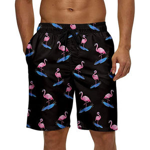 Pantalones cortos estampados para hombre al por mayor, transpirables, cómodos, de poliéster, pantalones cortos para gimnasio, diseño de patrón decorativo, pantalones cortos entrepierna de 5 pulgadas para hombre - Product Image 1