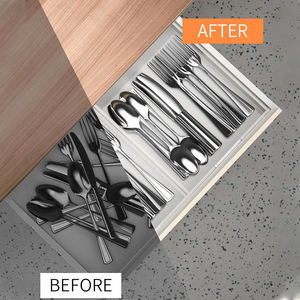 Bandeja de servicio de grado comercial ecológica de acrílico transparente elegante personalizada OEM 2025, bordes elevados ligeros duraderos para uso doméstico - Product Image 6