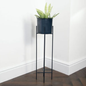 Hot Selling Stylish Minimalist Black Metal <b>Planter</b> <b>Large</b> Indoor/Outdoor Stand PE Coating Custom Home Garden Decor Flower Pot - Product Image 6