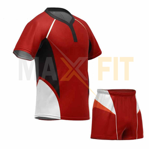 MAXFIT ENTERPRISES ชุดกีฬารักบี้แบบสั่งตัดได้ ไซส์พลัส ระบายอากาศได้ดี ผลิตจากโพลีเอสเตอร์ 100% ชุดฟุตบอล ดีไซน์สวย ราคาดี - Product Image 3