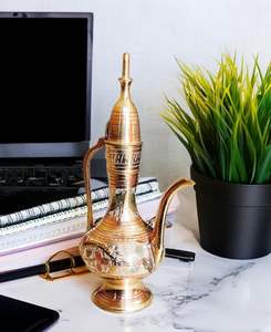 Surahi ทองเหลืองทำด้วยมือสำหรับผู้ที่ชื่นชอบการตกแต่งวินเทจ - Product Image 5