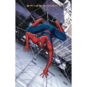 Affiche murale moderne 3D Spider-Man 2, design toile d'araignée - Product Image 1