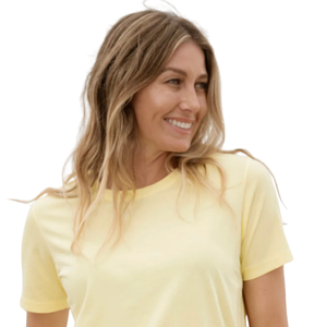 Camiseta de Manga Corta con Cuello Redondo para Mujer, 100% Algodón Orgánico de Lujo, Preencogido, Certificado GOTS, Ajuste Clásico, Suave y Premium - Product Image 4