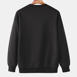 เสื้อสเวตเชิ้ตผู้ชายผ้าคอตตอนผสม คอกลม แขนยาว เหมาะสำหรับใส่ลำลองในฤดูหนาว สไตล์สตรีทแวร์ - Product Image 2