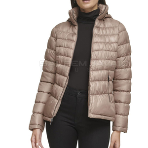<b>Women</b> Puffer Jacket With Quilted Design And Front Zipper For Winter <b>Weather</b> Lightweight <b>Women</b> Puffer Jacket Breathable OEM - Product Image 4