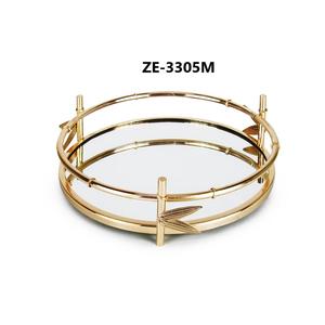 Plateau en métal fait main avec plateau en métal fait main tendance pour la décoration intérieure mondiale, plateau en métal pour les acheteurs d'exportation mondiaux, plaqué, sécurisé par Zahid - Product Image 3