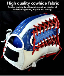 Gants de lanceur de softball pour gaucher, activité en plein air, gants de receveur, cuir de qualité, protection des mains, gants de fielding - Product Image 6