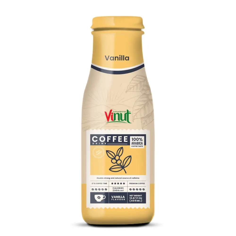 Garrafa vinut premium de 405ml, café arábia de qualidade com fornecedores de baunilha, fabricantes mais preferidos