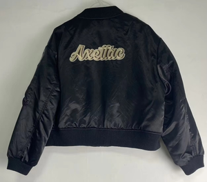 Blouson Bomber de Baseball Personnalisable pour Homme, en Toile de Soie Brodé, Coupe Fine, Coupe-Vent, Boutonné, Unisexe, Style Universitaire et Sportif - Product Image 5