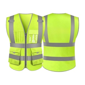 Hi Vis Polyester Workwear with Waterproof Vest for Construction Traffic & <b>Security</b> Guards Customizable Logo Vests - Product Image 1