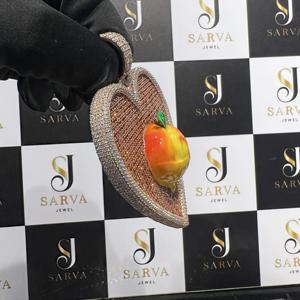 Fine Jewelry S925 <b>silver</b> Custom <b>Heart</b> Shape VVS Moissanite Pendant IGI Certified <b>Necklace</b> Iced Out Hip Hop Name Pendant for Men - Product Image 3