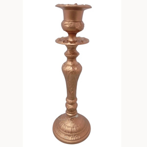 Bougeoir en aluminium de qualité crédible cuivre vert Anti pour la décoration intérieure église mariage décoration bougeoir en vrac - Product Image 2