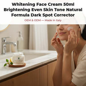 Crème Visage Blanchissante 50ml, Formule Naturelle Éclaircissante pour le Teint, Correcteur de Taches Brunes, OEM Marque Privée Italie RedMoringa Soins Corporels - Product Image 2