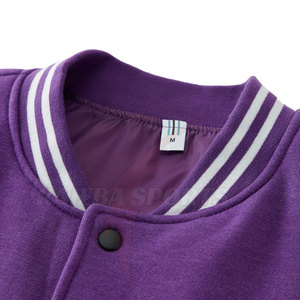 Chaqueta Varsity de Lana de Alta Calidad para Hombre 2026, Chaqueta con Mangas de Cuero, Cuello Alto Personalizado, Bolsillos Delanteros, Chaqueta Bomber - Product Image 4