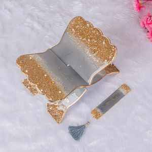 Exclusive Luxury Resin Epoxy Quran Rahel Stand Bestseller Eid Mubarak Gift for Islamic Celebrations - Product Image 1