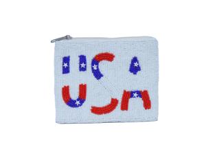 Nice Design meilleur ami pochettes cadeaux America Day porte-monnaie en rouge et bleu Mini mode en cuir drapeau National porte-monnaie - Product Image 6