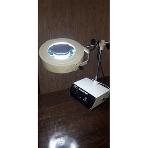 Brass and Acrylic Bench Magnifier <b>Optically</b> Effective Glasses Type for Wood Repairing - Product Image 2