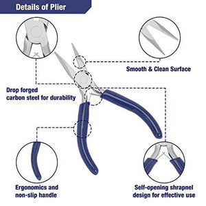 Prix de gros Meilleure qualité Top vente Kit de pinces à bijoux sur mesure Outils de pinces pour la fabrication de bijoux avec couleur personnalisée - Product Image 5