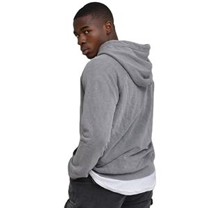 Lavage à l'acide surdimensionné ZipUp Distressed Sweat à capuche pour hommes Streetwear Thermique Respirant Broderie Tendance Vente en gros OEM de haute qualité - Product Image 2