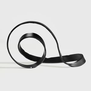 Finntack langue cravate caoutchouc noir cheval aide à la formation Durable Flexible confortable cheval équipement décor à la maison - Product Image 1