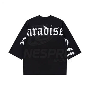 T-shirts pour hommes NES PRO SPORTS, dernier design, tricoté uni, séchage rapide, écologique, respirant, coupe ample, qualité supérieure, 100% coton - Product Image 2