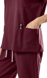 Conjuntos médicos de algodón estampados a la moda para mujer, uniformes médicos de mezclilla para enfermeras, ropa de Hospital colorida al por mayor - Product Image 6
