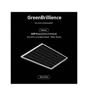Panneau solaire monocristallin demi-cellule GreenBrilliance 50W - Product Image 2