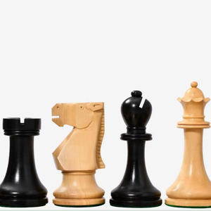 Piezas de Ajedrez Inglesas Staunton Hechas a Mano en Madera Ebonizada y Boj, Tamaño Torneo, a Precio Económico - Product Image 1