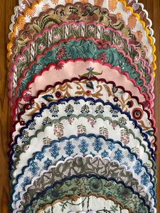 Mezcle y combine estampados Indian Floral Hand Block impreso 100% alfombrillas de tela de algodón puro manteles reutilizables sostenibles - Product Image 5