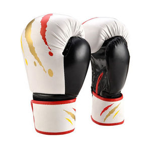 2025 High Quality Leather Sports Boxing Gloves with <b>Hook</b> & Loop Closure Breathable Design Customized Color for Outdoor Use - Product Image 4