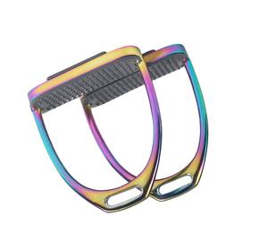 Recién llegado, estribos para montar a caballo de acero inoxidable, agarre de seguridad, ligero, ajustable, fabricante ecuestre - Product Image 5