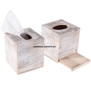 Boîte à mouchoirs en bois de noyer belle qualité porte-serviettes design fait à la main classique élégant fantaisie nouveau porte-mouchoirs - Product Image 6