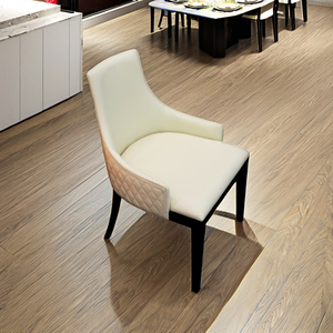 Morgan 1 Modern Ergonomic Upholstered Wood Dining Chair with <b>Backrest</b> for Home Office Hotel Apartment Villa Home Furniture - Product Image 3