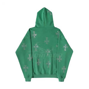 High Quality <b>Hoodies</b> 100% Cotton Polyester <b>Rhinestone</b> <b>Hoodies</b> Oem Service Top Fashion <b>Rhinestone</b> <b>Hoodies</b> - Product Image 2