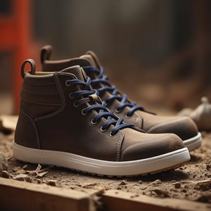 QS700 <b>Brown</b> Safety <b>Boots</b> in Size 42 S3 EN ISO 20345:2011 Standard - Product Image 3