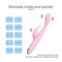 10-Frequenz Dual-Vibrations-G-Punkt-Klitoris-Stimulator Silikon-Dildos Vibratoren Sexspielzeug für Frauen